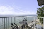 Balcony off the lofted bedroom